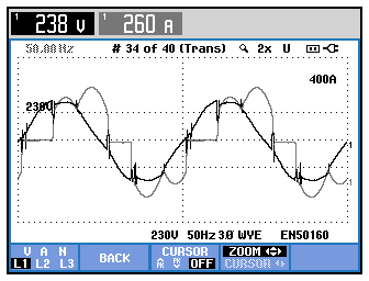 Bild 0010a: Strom und Spannung in L1